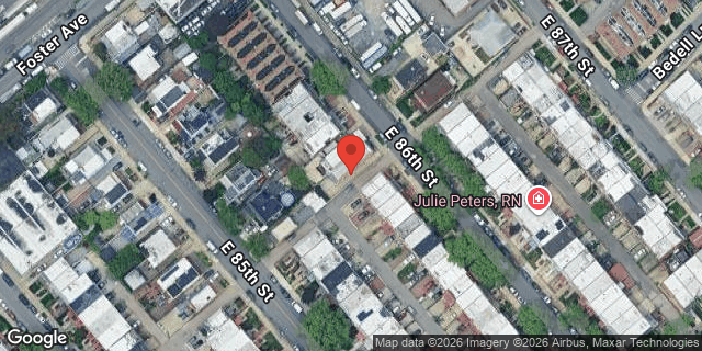 Aerial map of 556 EAST 86 STREET, Brooklyn