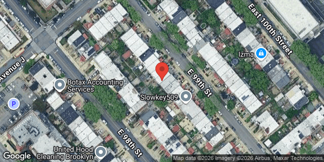 Aerial map of 1034 EAST 99 STREET, Brooklyn