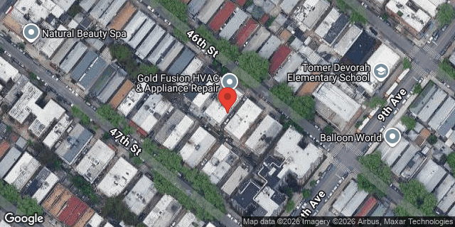 Aerial map of 858 46 STREET, Brooklyn