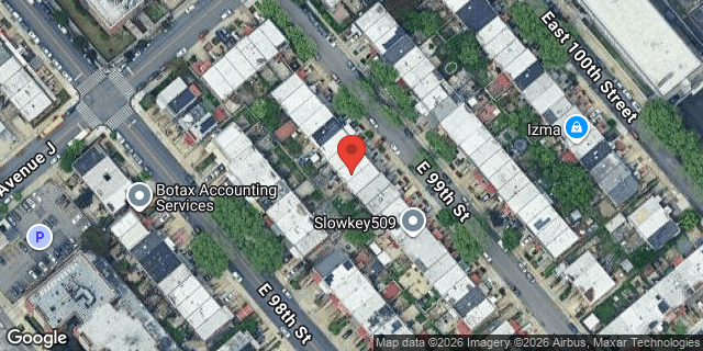 Aerial map of 1032 EAST 99 STREET, Brooklyn