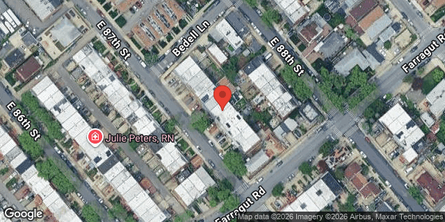 Aerial map of 595 EAST 87 STREET, Brooklyn