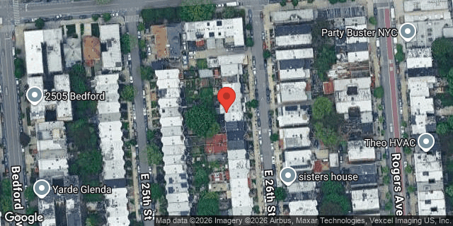 Aerial map of 324 EAST 26 STREET, Brooklyn
