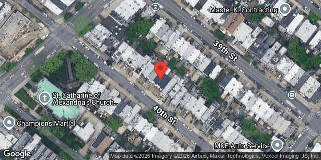 Aerial map of 1129 40 STREET, Brooklyn
