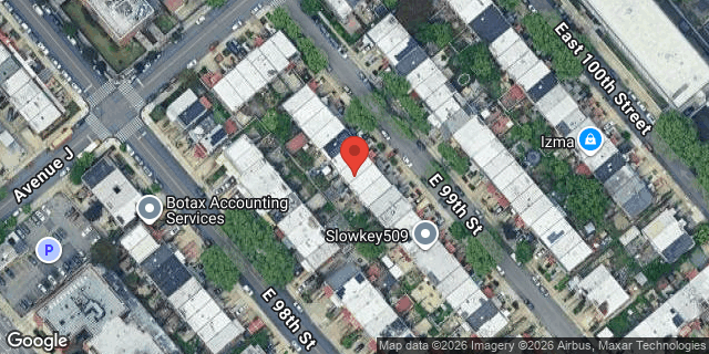 Aerial map of 1028 EAST 99 STREET, Brooklyn