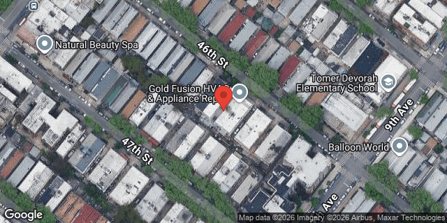 Aerial map of 852 46 STREET, Brooklyn
