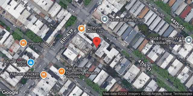 Aerial map of 814 47 STREET, Brooklyn