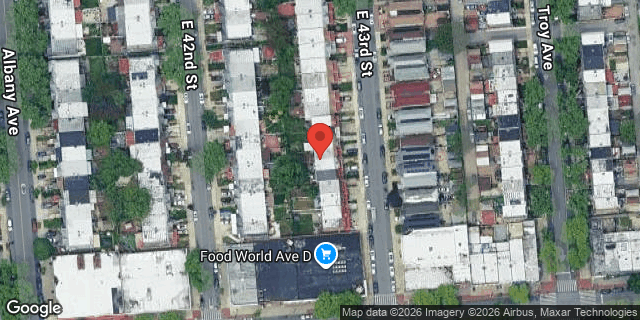 Aerial map of 532 EAST 43 STREET, Brooklyn