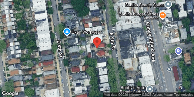 Aerial map of 252 EAST 9 STREET, Brooklyn