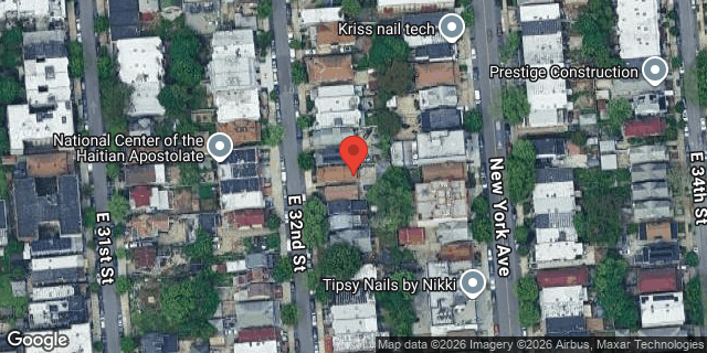 Aerial map of 335 EAST 32 STREET, Brooklyn