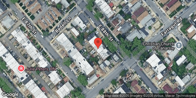 Aerial map of 584 EAST 88 STREET, Brooklyn