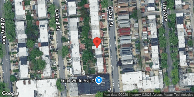 Aerial map of 530 EAST 43 STREET, Brooklyn