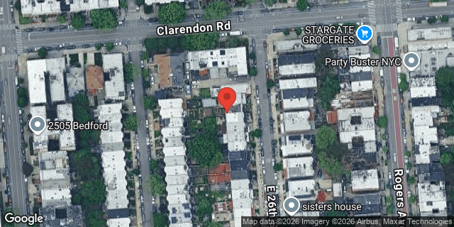 Aerial map of 316 EAST 26 STREET, Brooklyn