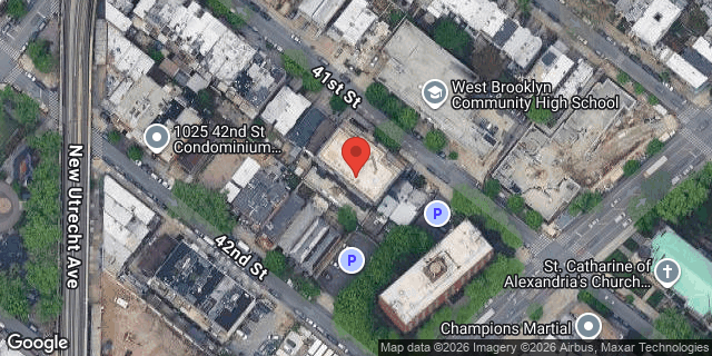 Aerial map of 1054 41 STREET, Brooklyn