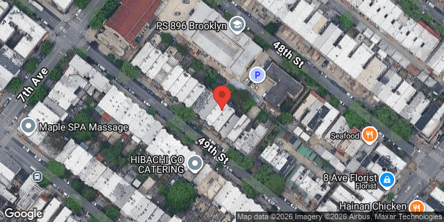 Aerial map of 737 49 STREET, Brooklyn