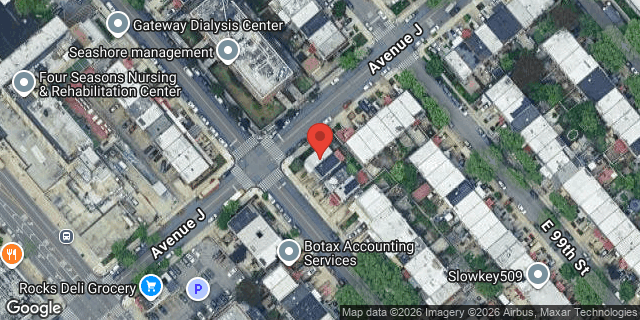 Aerial map of 1201 EAST 98 STREET, Brooklyn