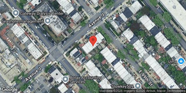 Aerial map of 9816 AVENUE J, Brooklyn