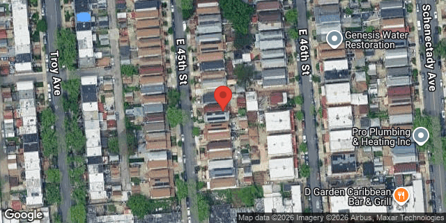Aerial map of 759 EAST 45 STREET, Brooklyn
