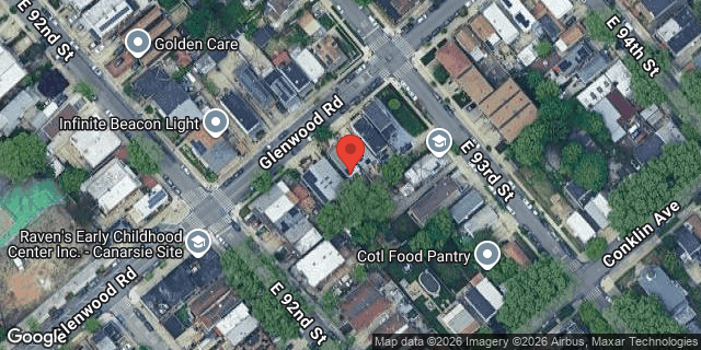Aerial map of 9220 GLENWOOD ROAD, Brooklyn