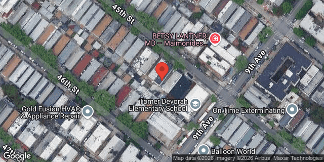 Aerial map of 868 45 STREET, Brooklyn