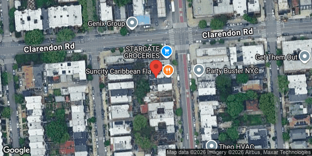 Aerial map of 1110 ROGERS AVENUE, Brooklyn