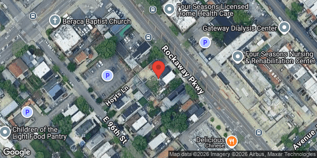 Aerial map of 1550 ROCKAWAY PARKWAY, Brooklyn