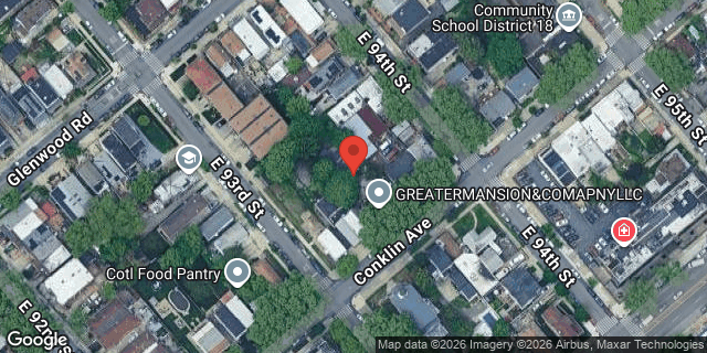 Aerial map of 87 CONKLIN AVENUE, Brooklyn