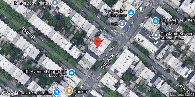 Aerial map of 5410 5 AVENUE, Brooklyn