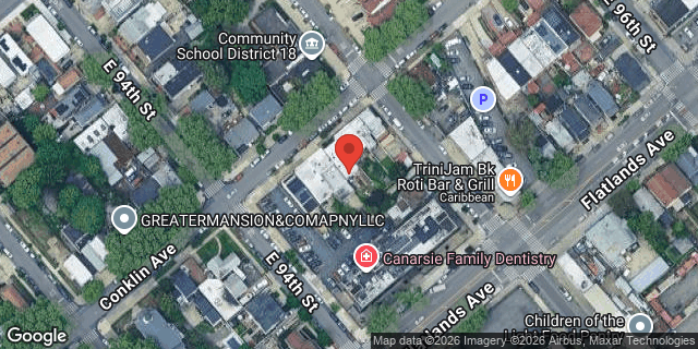 Aerial map of 124 CONKLIN AVENUE, Brooklyn