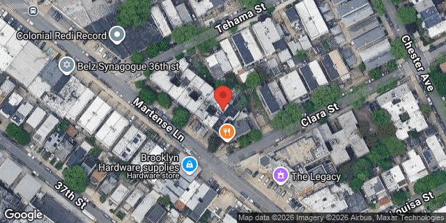 Aerial map of 1251 36 STREET, Brooklyn