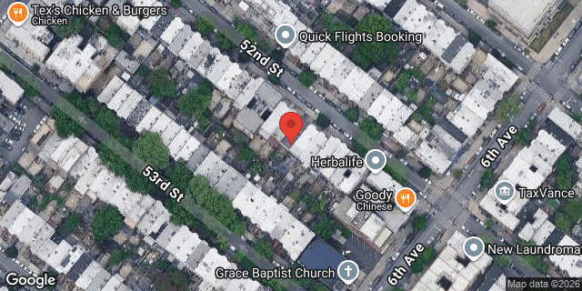 Aerial map of 554 52 STREET, Brooklyn