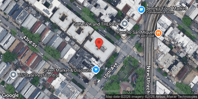 Aerial map of 970 42 STREET, Brooklyn