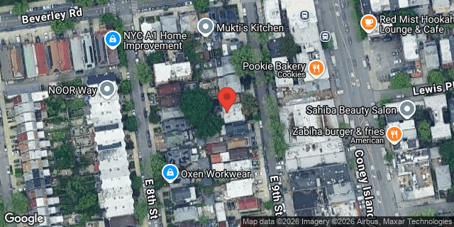 Aerial map of 226 EAST 9 STREET, Brooklyn