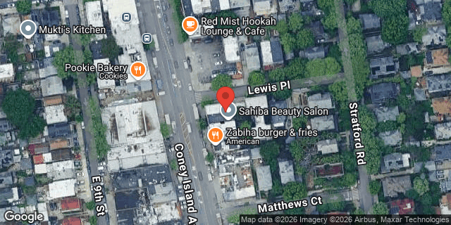 Aerial map of 589 CONEY ISLAND AVENUE, Brooklyn