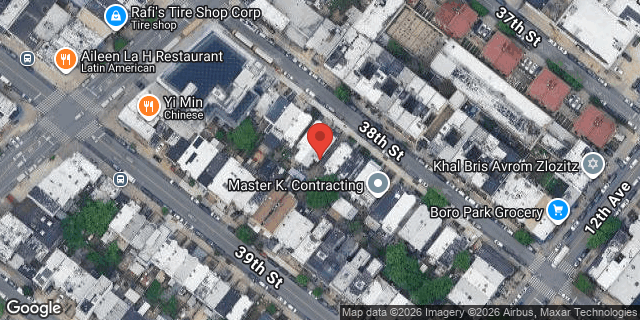 Aerial map of 1124 38 STREET, Brooklyn
