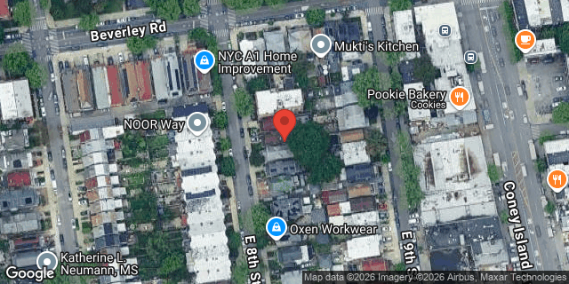 Aerial map of 289 EAST 8 STREET, Brooklyn