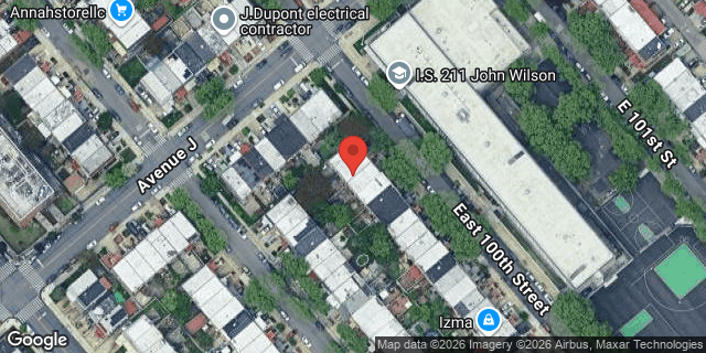 Aerial map of 1016 EAST 100 STREET, Brooklyn