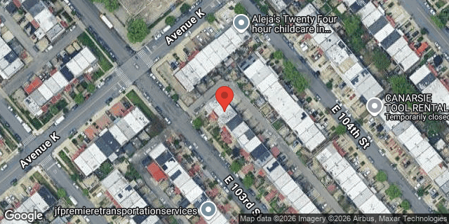 Aerial map of 1119 EAST 103 STREET, Brooklyn