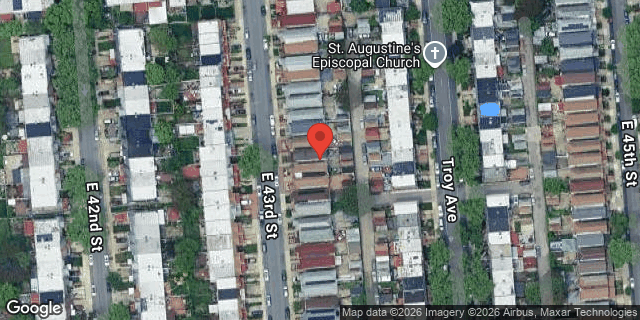 Aerial map of 503 EAST 43 STREET, Brooklyn