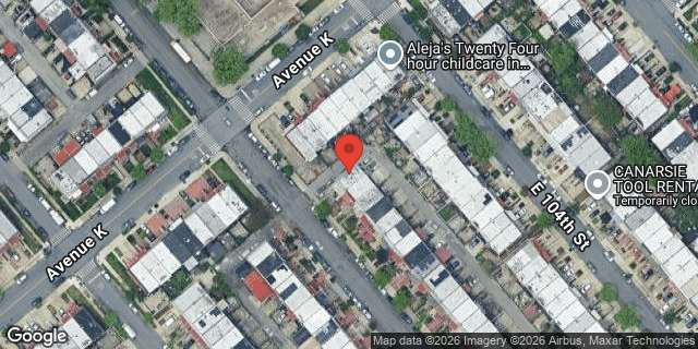 Aerial map of 1117 EAST 103 STREET, Brooklyn