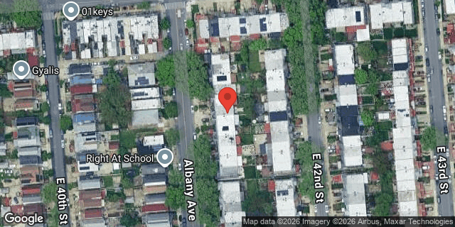 Aerial map of 1239 ALBANY AVENUE, Brooklyn