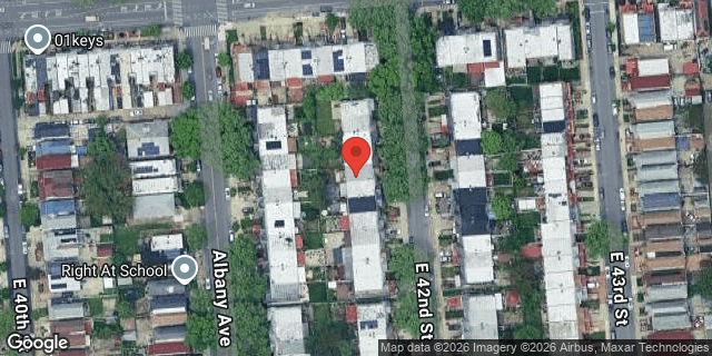 Aerial map of 492 EAST 42 STREET, Brooklyn