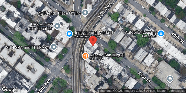 Aerial map of 4101 NEW UTRECHT AVENUE, Brooklyn