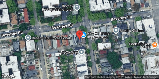 Aerial map of 726 BEVERLEY ROAD, Brooklyn