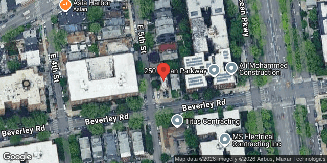 Aerial map of 503 BEVERLEY ROAD, Brooklyn