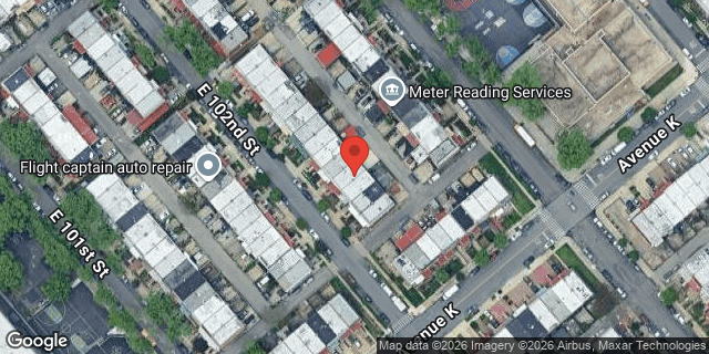 Aerial map of 1061 EAST 102 STREET, Brooklyn