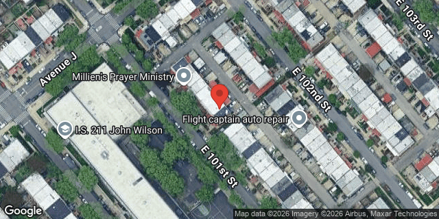 Aerial map of 1031 EAST 101 STREET, Brooklyn