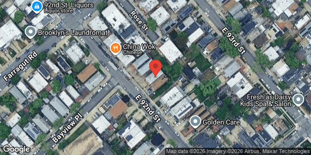 Aerial map of 1055 EAST 92 STREET, Brooklyn