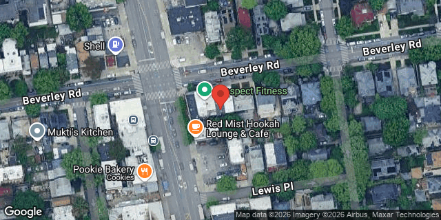 Aerial map of 1010 BEVERLEY ROAD, Brooklyn