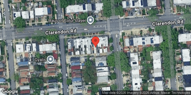 Aerial map of 4020 CLARENDON ROAD, Brooklyn