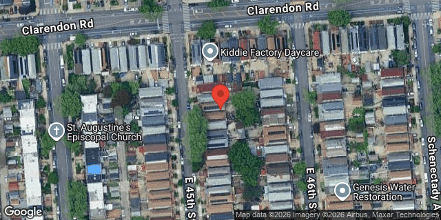 Aerial map of 719 EAST 45 STREET, Brooklyn